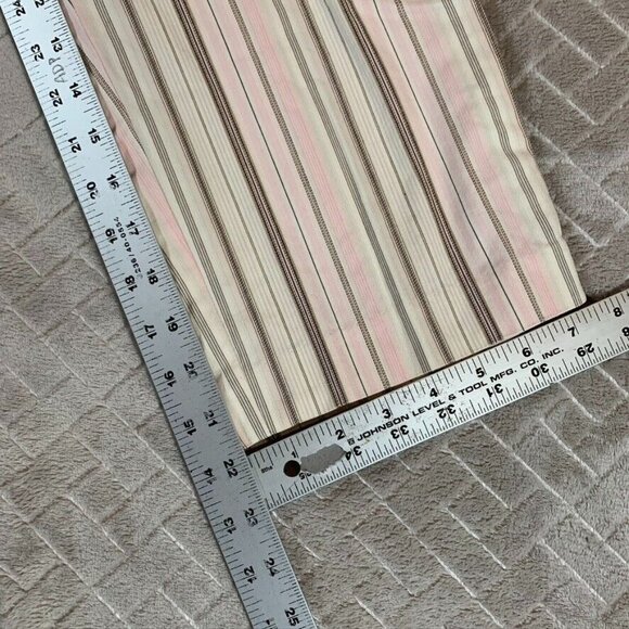 Talbots Womens 4 Pants Cropped Casual Capri Pink Striped Mid Rise Stretch - Picture 6 of 10